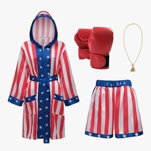 Rocky Red and White Boxing Set with Accesories
